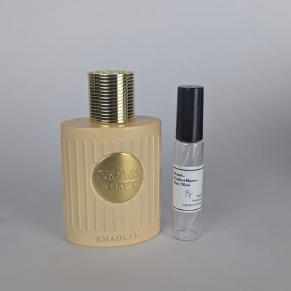 Cream Velvet Khadlaj